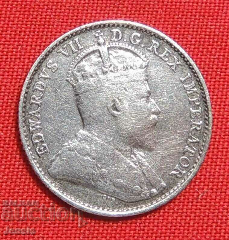 5 Cents 1910 Canada Silver with price 17.60 BGN | € 9.00