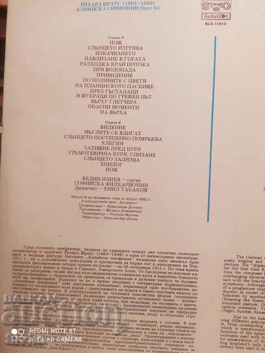 Auction Gramophone record Richard Strauss Auction Gramophone record Richard Strauss