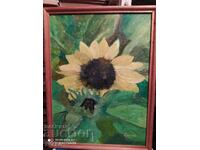 Sunflower oil painting