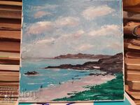 Painting, oil, canvas, Shores