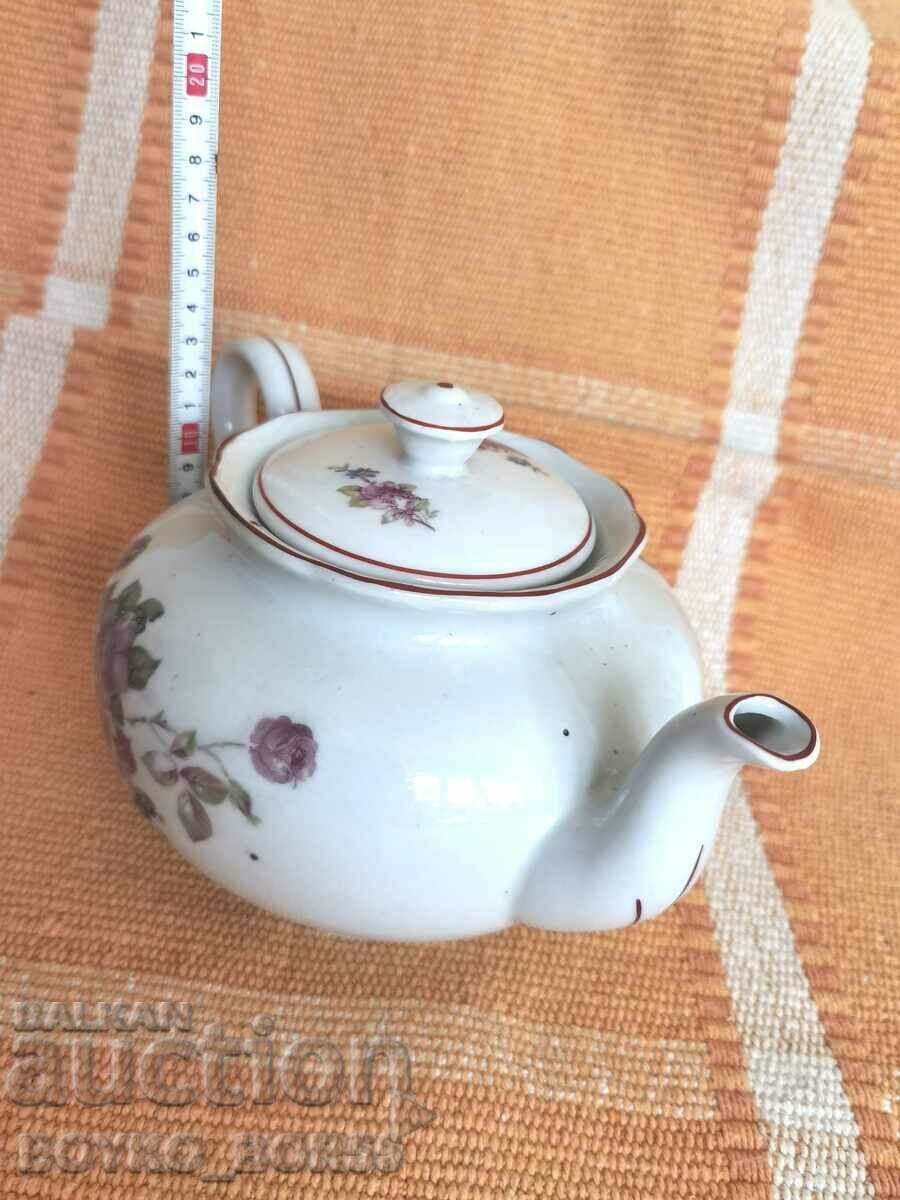 Rare Large Bulgarian Soc Porcelain Teapot Stoiko Peev - 6 Rare Large Bulgarian Soc Porcelain Teapot Stoiko Peev - 6