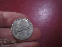 1975 5 US cents letter D