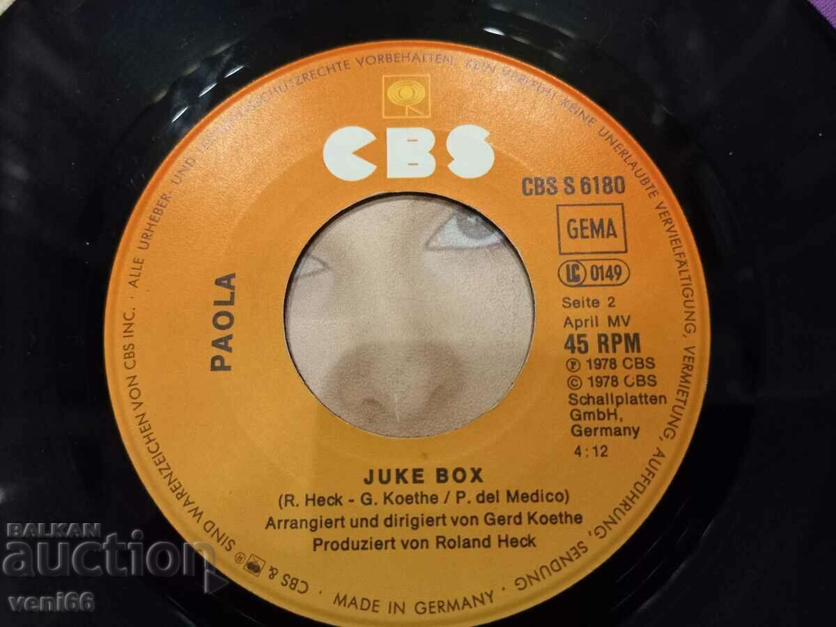 Auction Gramophone record - small format Paola Auction Gramophone record - small format Paola