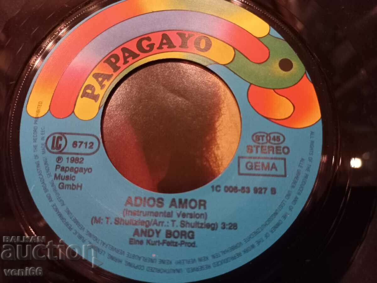 Auction Gramophone record - small format Andy Borg Auction Gramophone record - small format Andy Borg