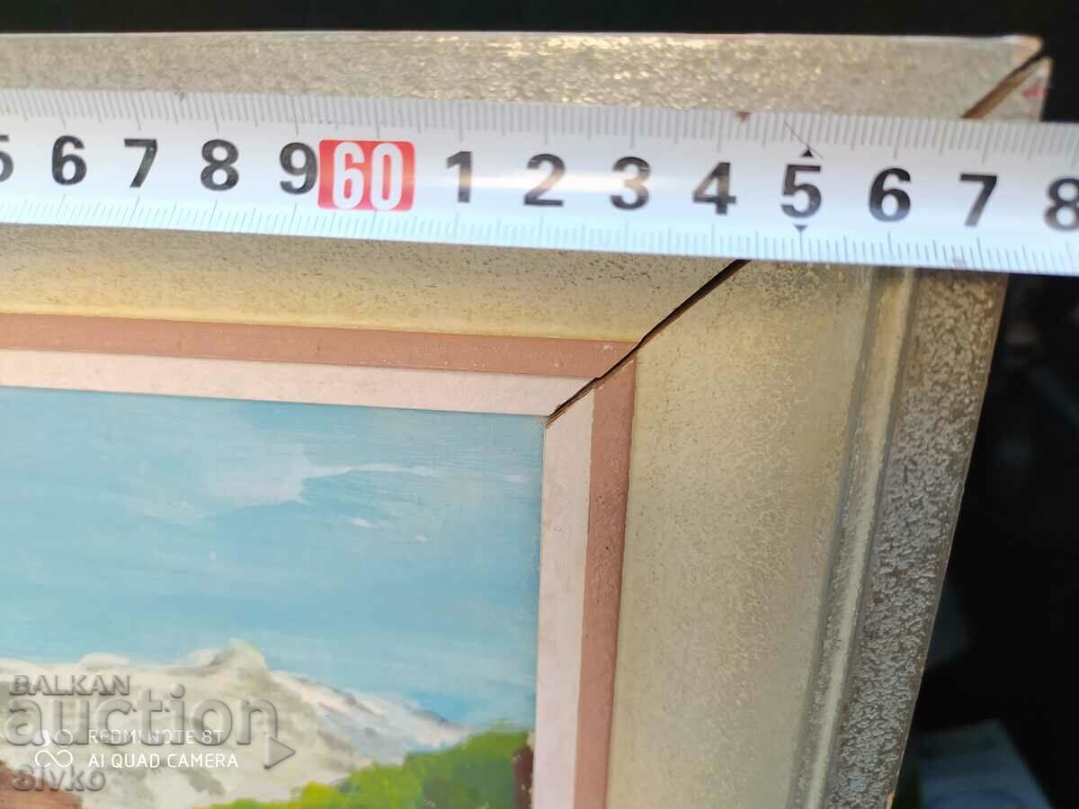 Painting, canvas, oil, landscape, signed - 5 Painting, canvas, oil, landscape, signed - 5