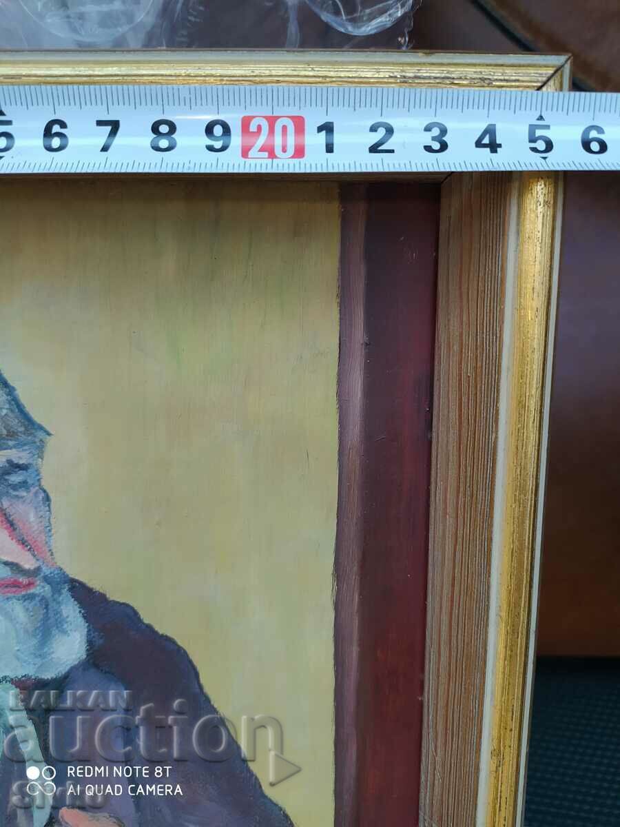 Auction Painting, canvas, oil, portrait of a man, signed Auction Painting, canvas, oil, portrait of a man, signed