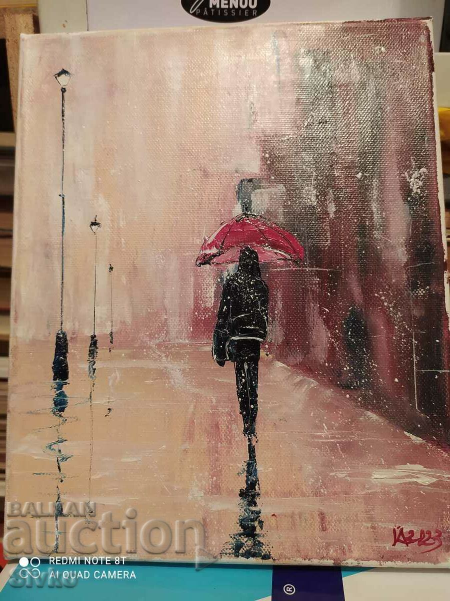 Картина, Разходка в дъжда