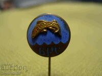 Old sign badge enamel - Bulgarian Fishermen's Union - n5