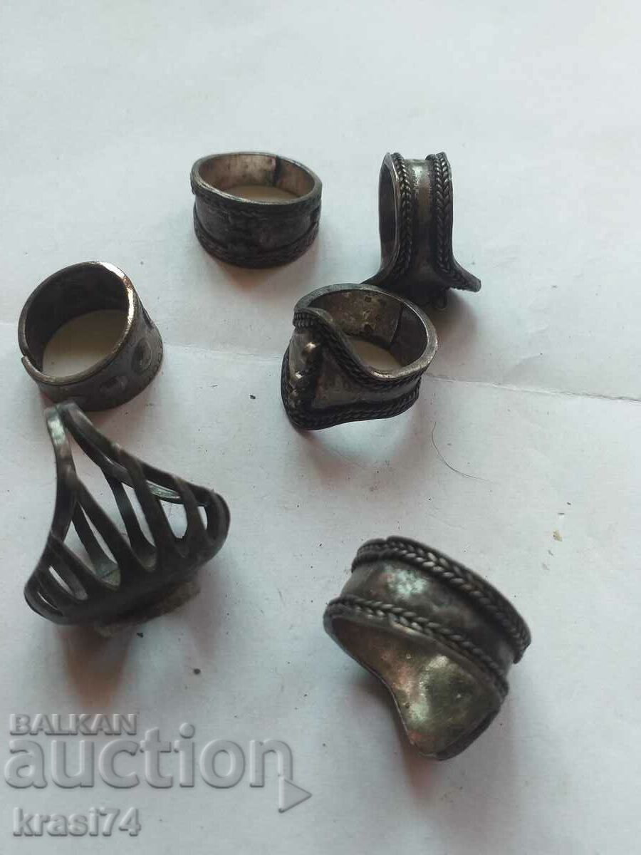 Old silver rings