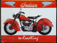 Metal Sign INDIAN The Road King USA