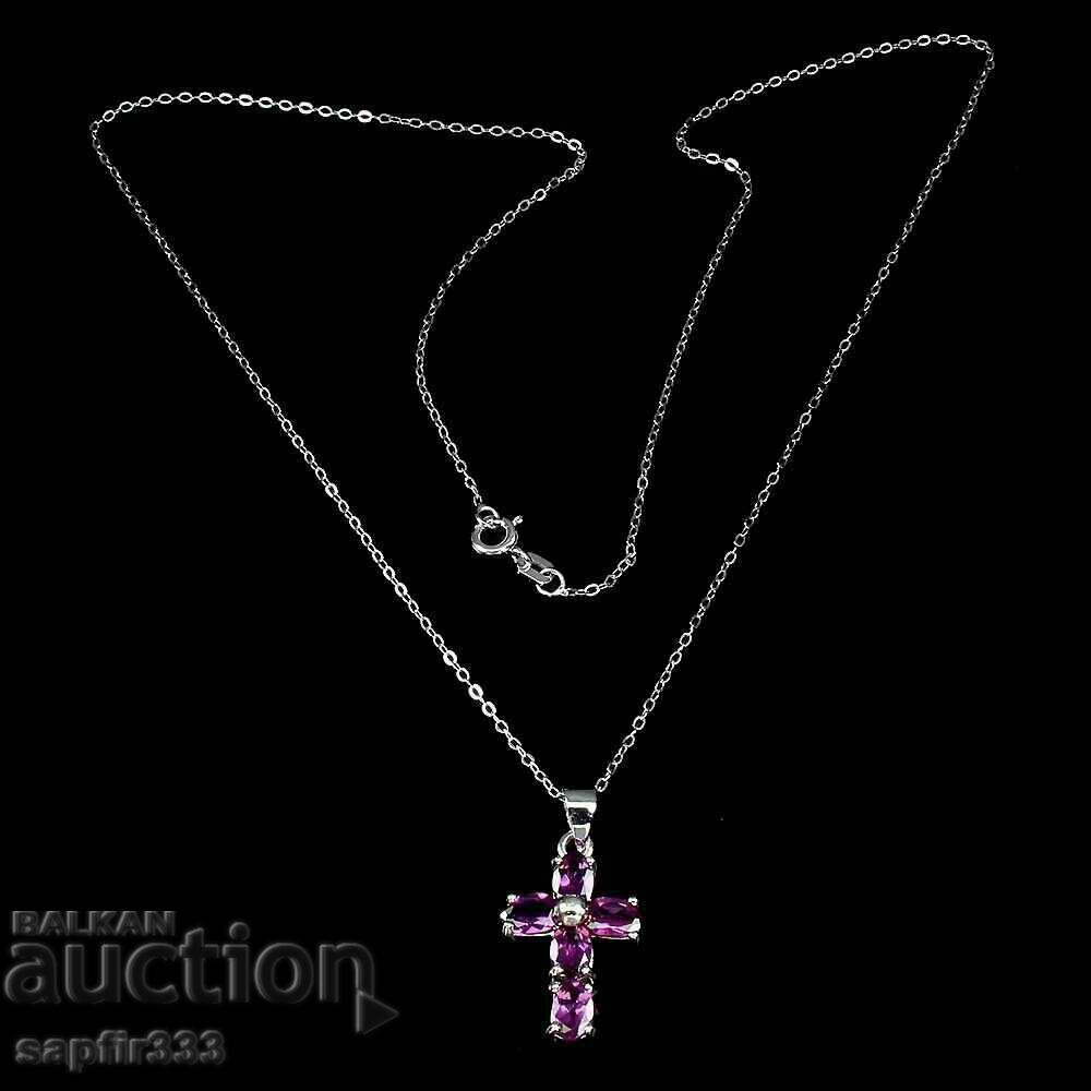 Auction  CROSS NATURAL RHODOLITE GARNETS UNISEX