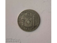 Spain 50 centimos 1885