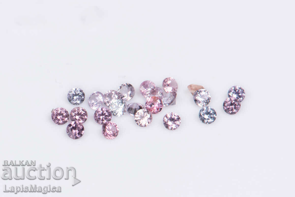 Pink spinel 1.3-1.5mm - price for 20 pieces