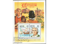 1986. Невис. 500 г. от откриването на Америка - Колумб. Блок