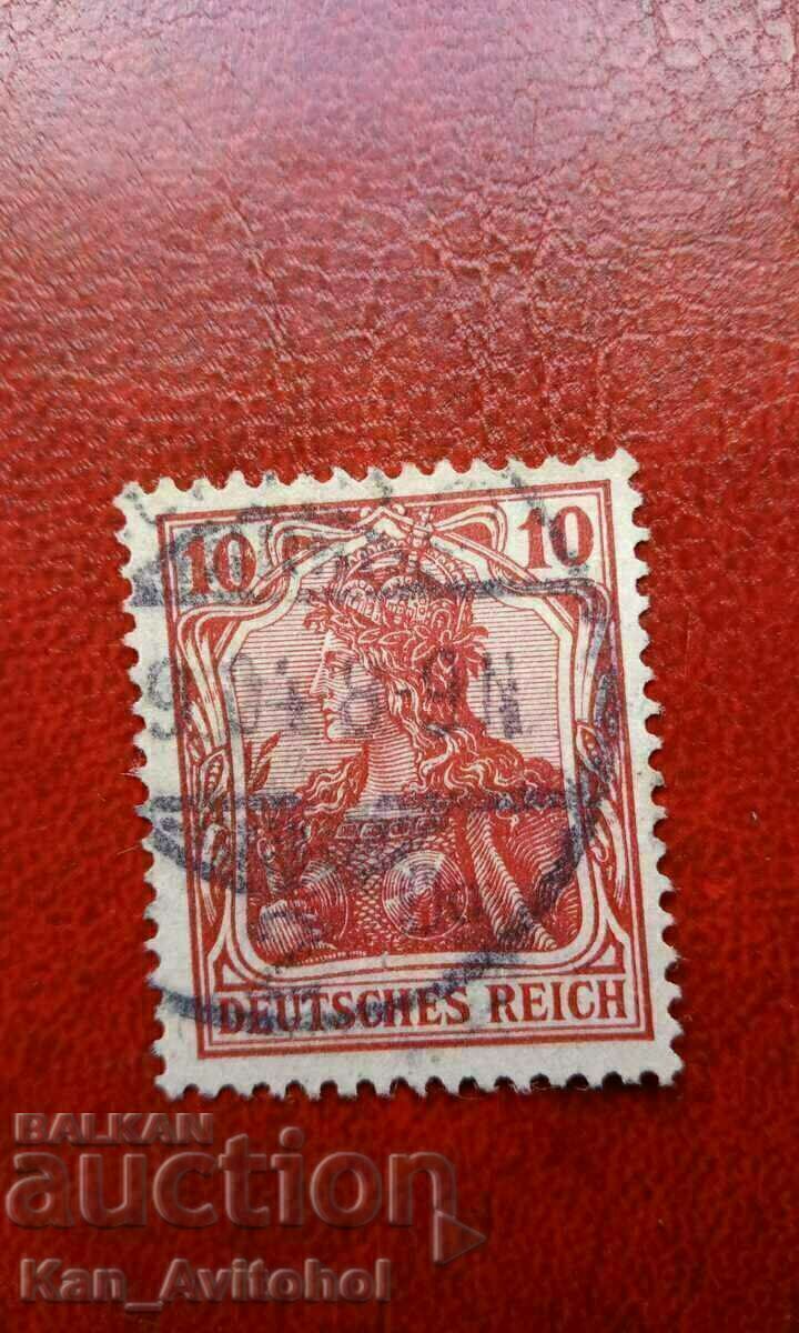 Germany 10 Pfennig, 1905, MiNr 86, no Reich watermark