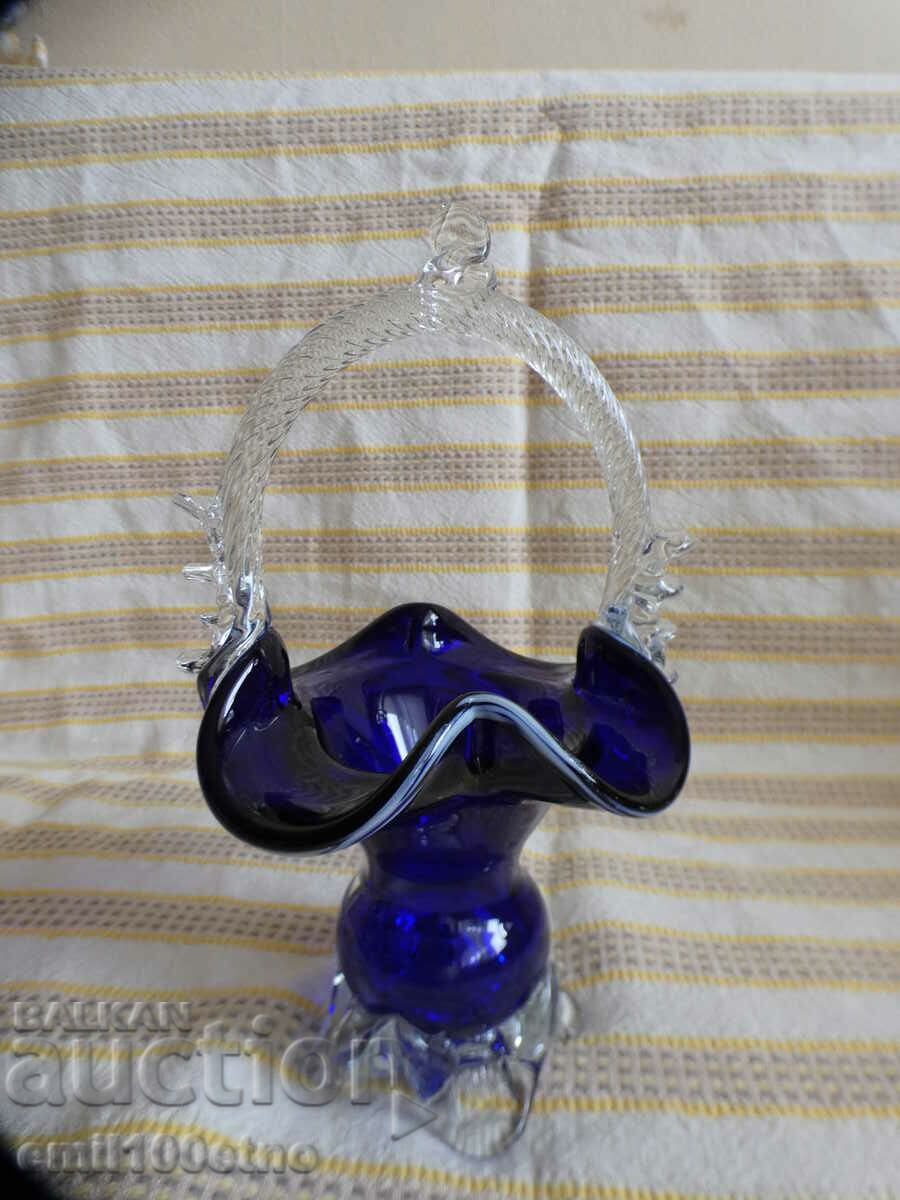 Handmade candy box - Murano glass basket with price 18.00 BGN | € 9.20