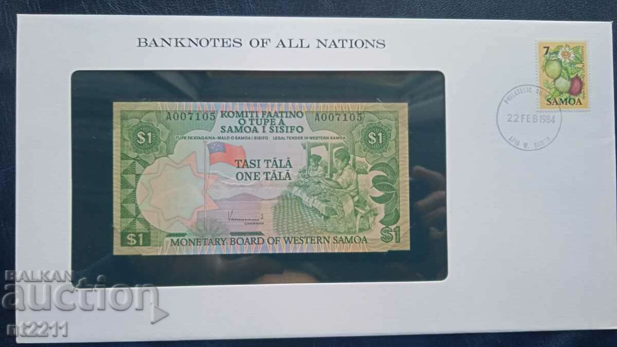 Банкнота 1 тала Самоа