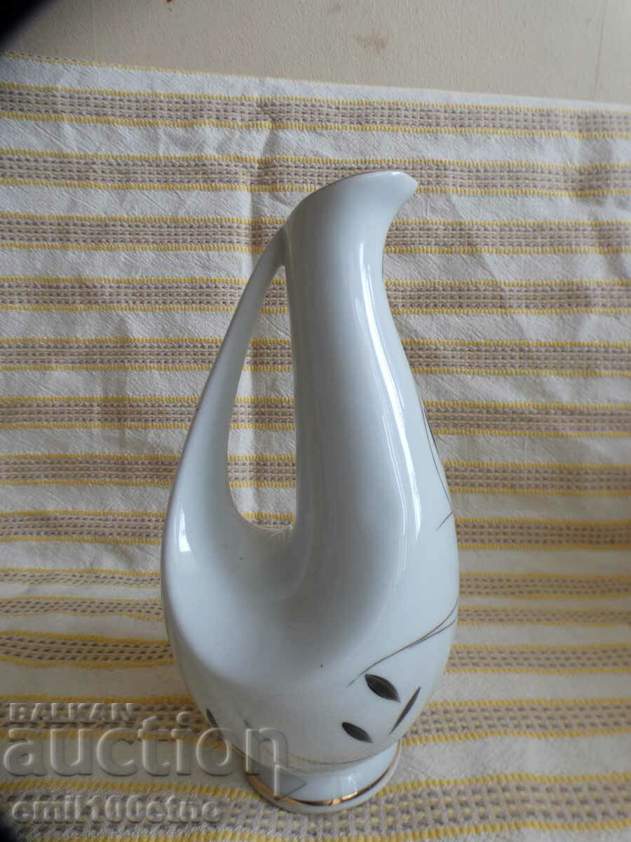 Auction Jug shaped stylized bird old Bulgarian porcelain Isis Auction Jug shaped stylized bird old Bulgarian porcelain Isis