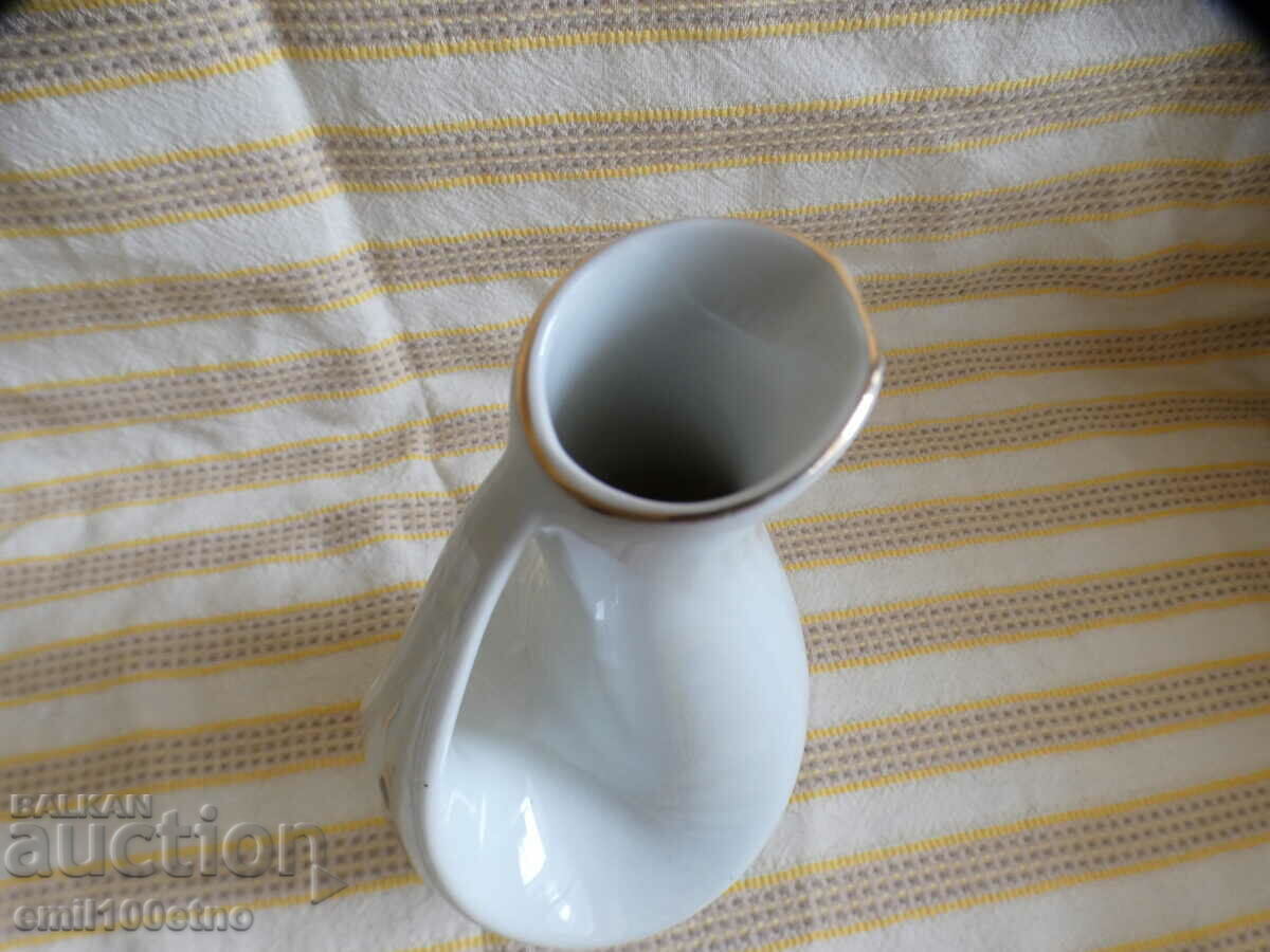 Jug shaped stylized bird old Bulgarian porcelain Isis - 5 Jug shaped stylized bird old Bulgarian porcelain Isis - 5