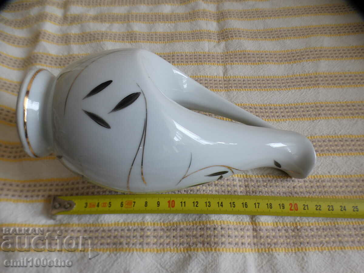 Jug shaped stylized bird old Bulgarian porcelain Isis - 7 Jug shaped stylized bird old Bulgarian porcelain Isis - 7