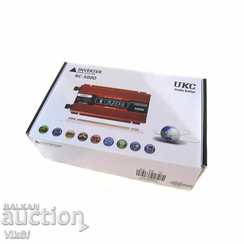 UKC car inverter with 12V-220V 500W KC-500D display - 7 UKC car inverter with 12V-220V 500W KC-500D display - 7