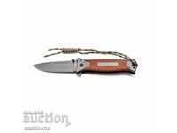 Browning 364 folding knife, embossed wooden handle, 95 x 220