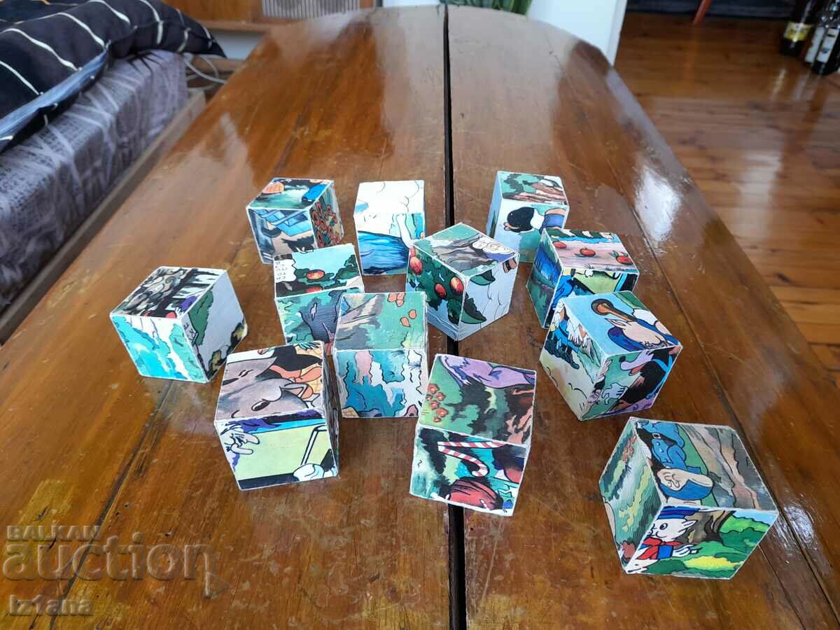 Delivery of An old childish game with cubes Delivery of An old childish game with cubes