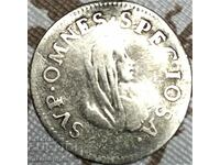 grosso 1735 mezzo soldo Toscana Italia argint - rar