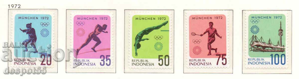 1972. Indonesia. Olympic Games - Munich, Germany.