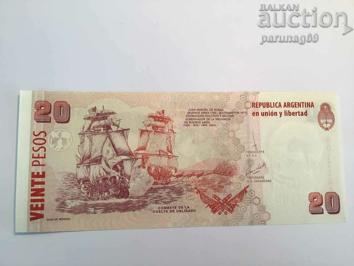 Argentina 20 pesos 2013 (AU) with price 6.00 BGN | € 3.07