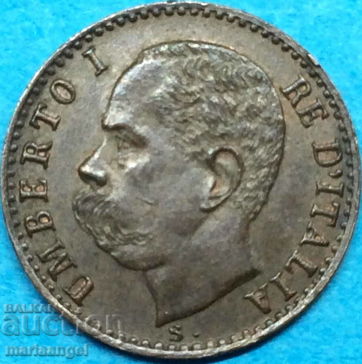 1 centesimo 1899 Ιταλία R - Ρώμη Βασιλιάς Umberto I 4