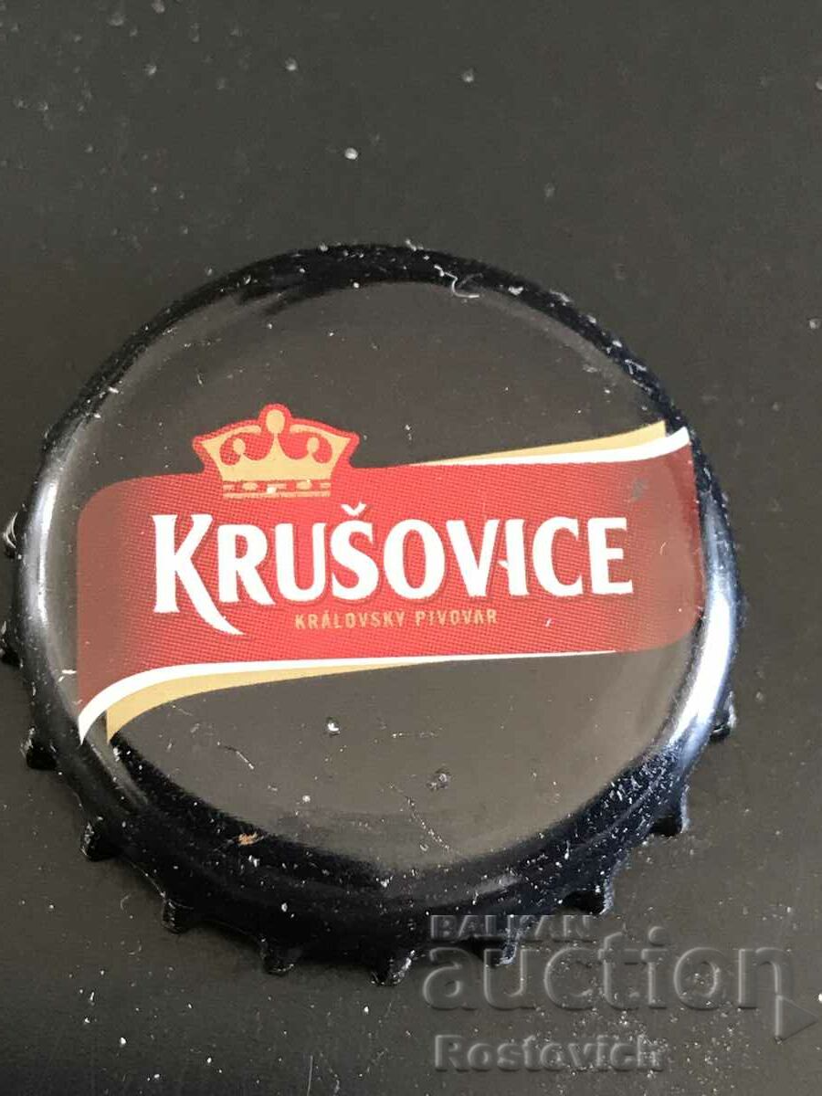 "Krusovice" beer cap.