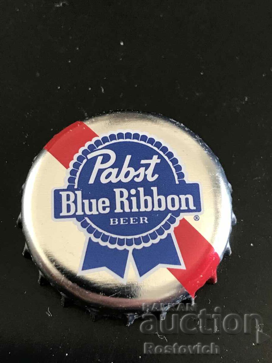 Blue Ribbon beer cap.