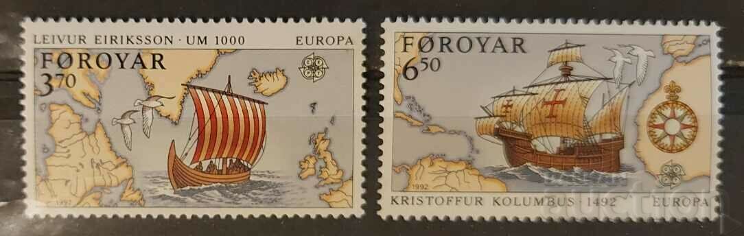 Faroe Islands 1992 Europe CEPT Ships/Columbus MNH