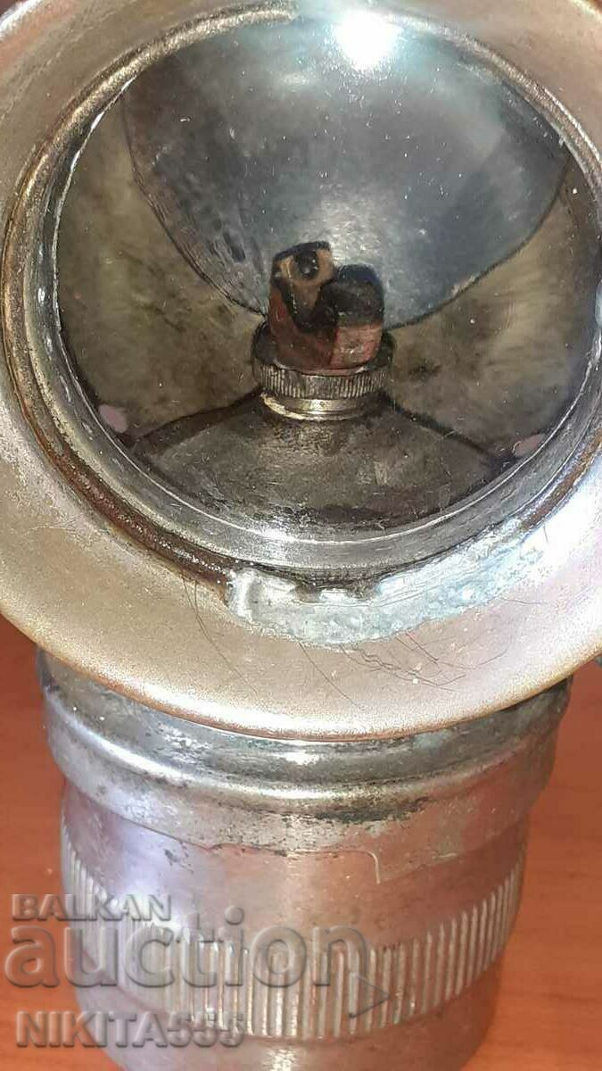 Παράδοση Παλιά λάμπα ποδηλάτου ασετιλίνης του 19ου αιώνα - ΗΠΑ