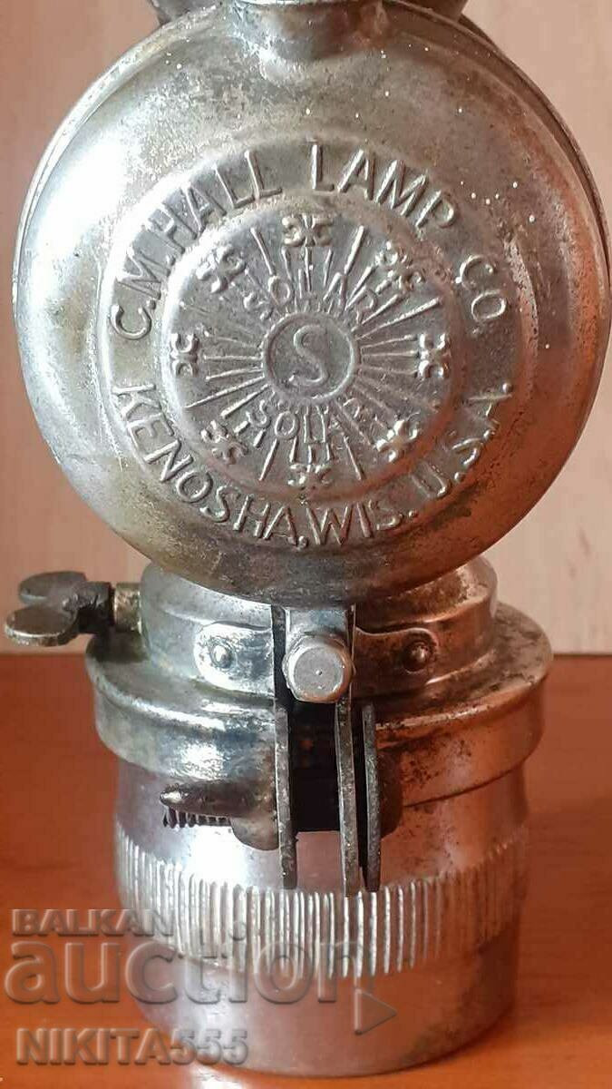 Παλιά λάμπα ποδηλάτου ασετιλίνης του 19ου αιώνα - ΗΠΑ - 6