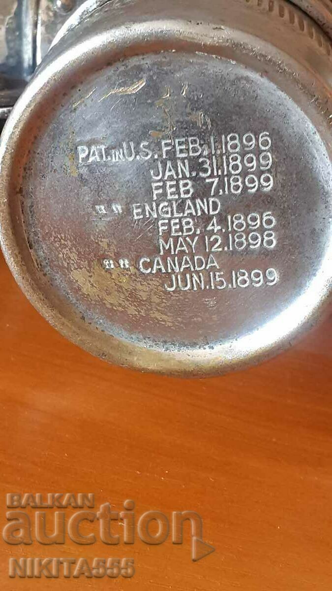 Παλιά λάμπα ποδηλάτου ασετιλίνης του 19ου αιώνα - ΗΠΑ - 7