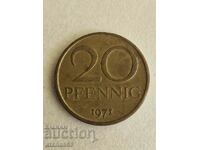 20 Pfenning 1971 GDR