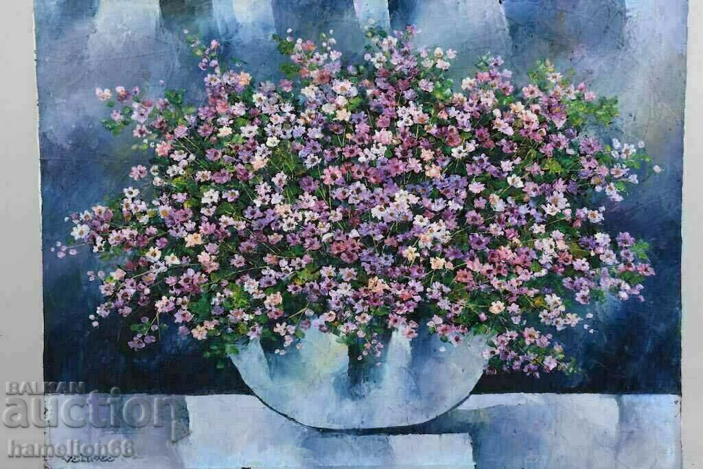 Old large painting, Oil paints, Still life, canvas with price 197.00 BGN | € 100.72