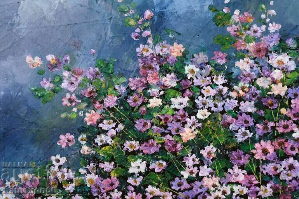 Auction  Old large painting, Oil paints, Still life, canvas