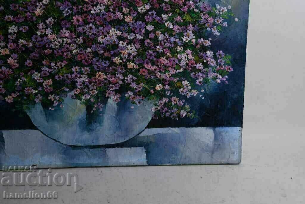 Old large painting, Oil paints, Still life, canvas - 6