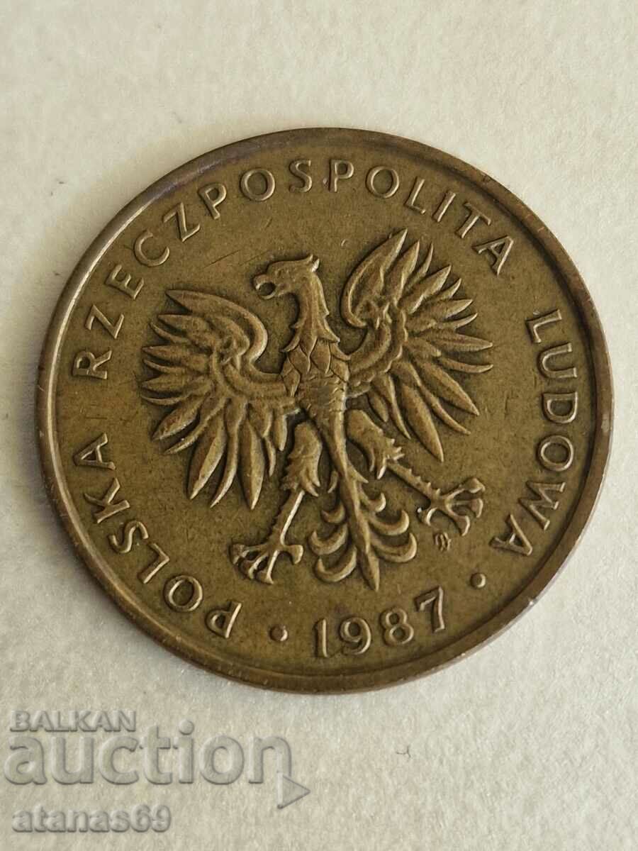 5 ζλότι 1987 Πολωνία με τιμή 0.99 BGN | € 0.51 5 ζλότι 1987 Πολωνία με τιμή 0.99 BGN | € 0.51