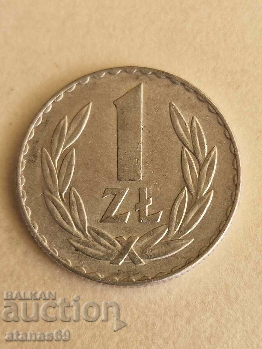 1 zloty 1975 Poland