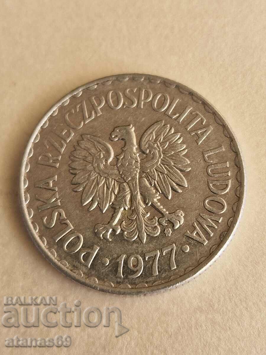 1 zloty 1977 Poland with price 0.89 BGN | € 0.46 1 zloty 1977 Poland with price 0.89 BGN | € 0.46