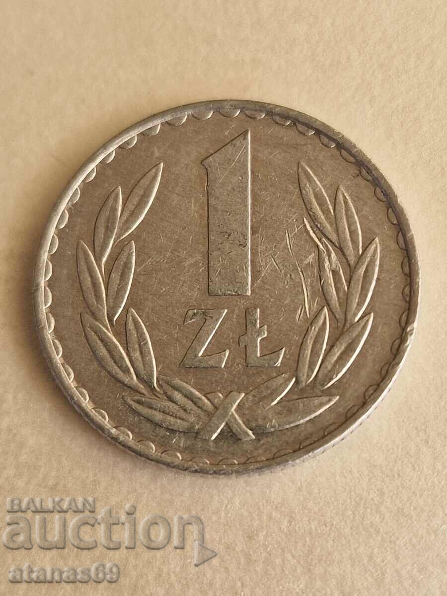 1 zloty 1977 Poland
