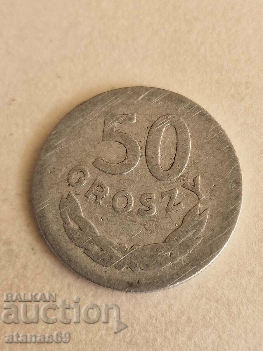 50 groszy 1949. Πολωνία