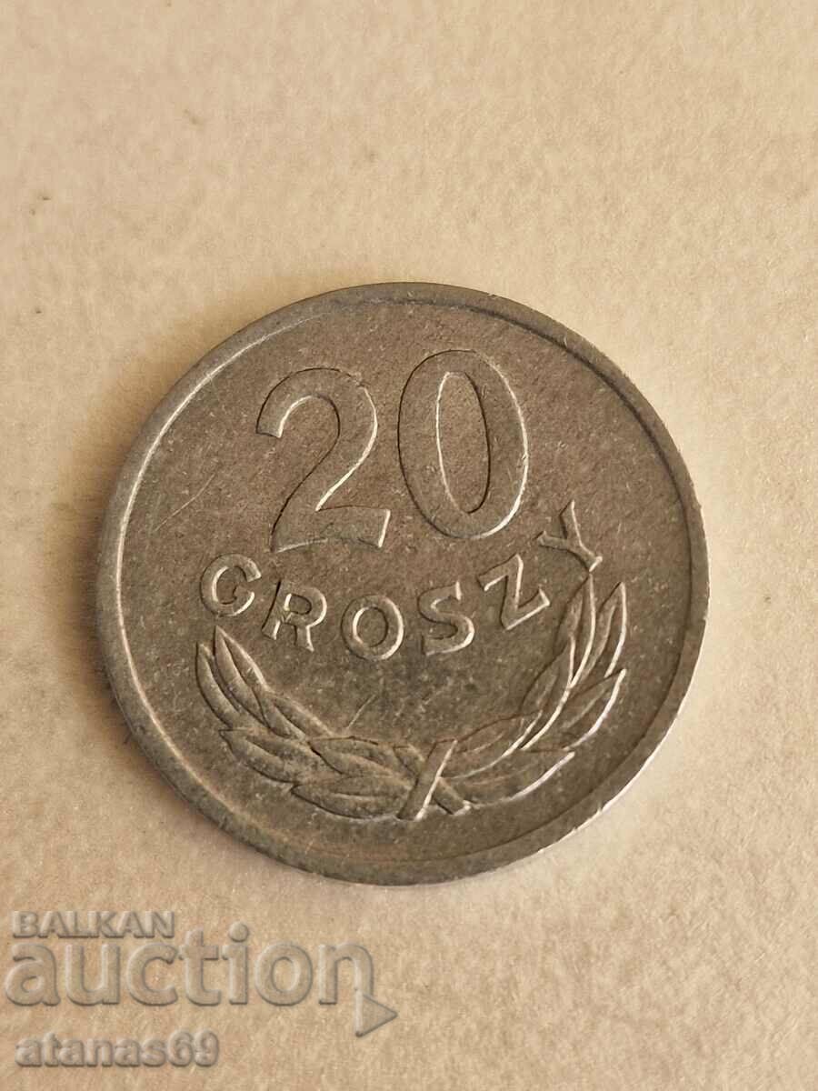20 groszy 1976. Polonia
