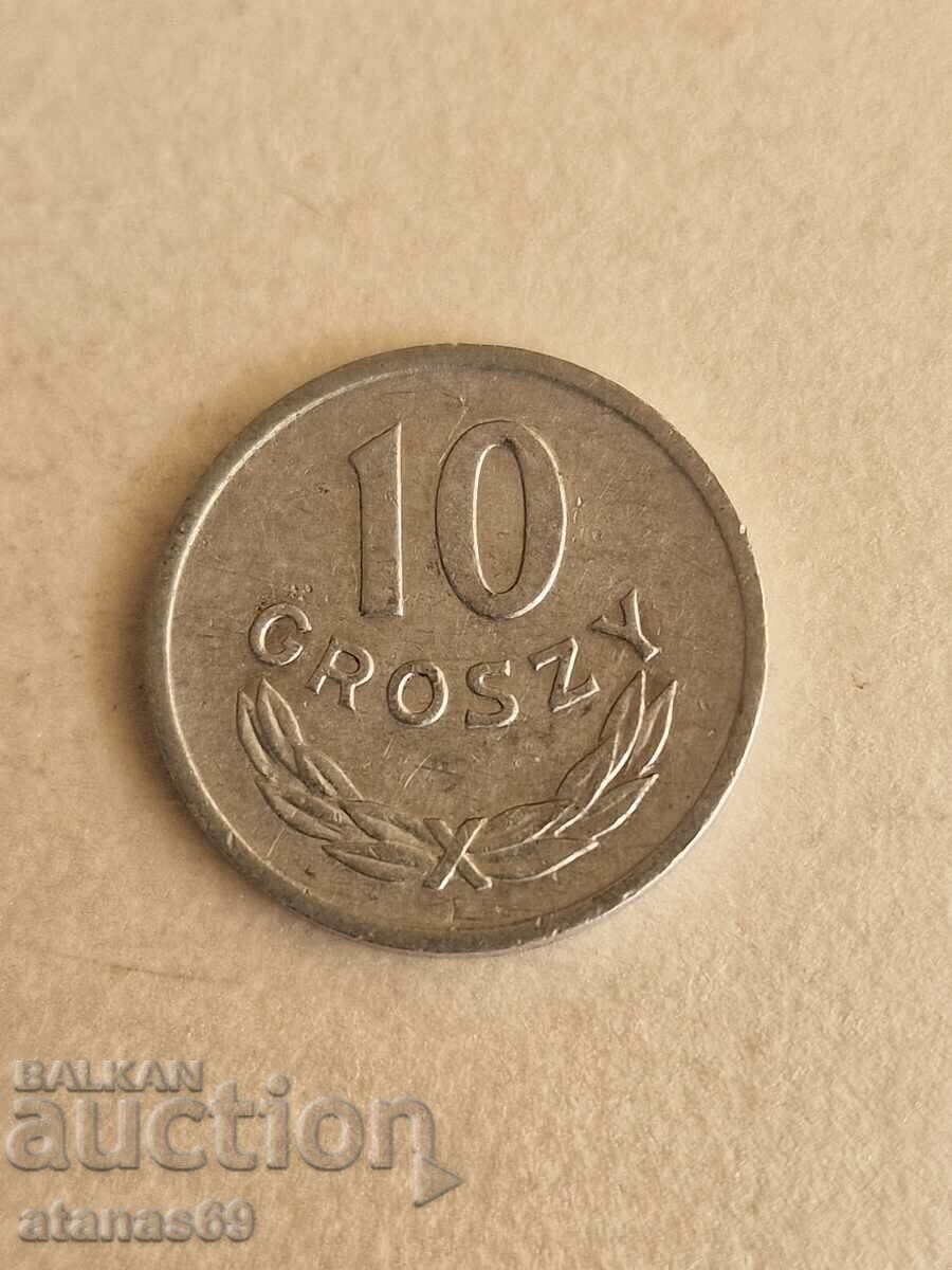 10 groszy 1974. Polonia