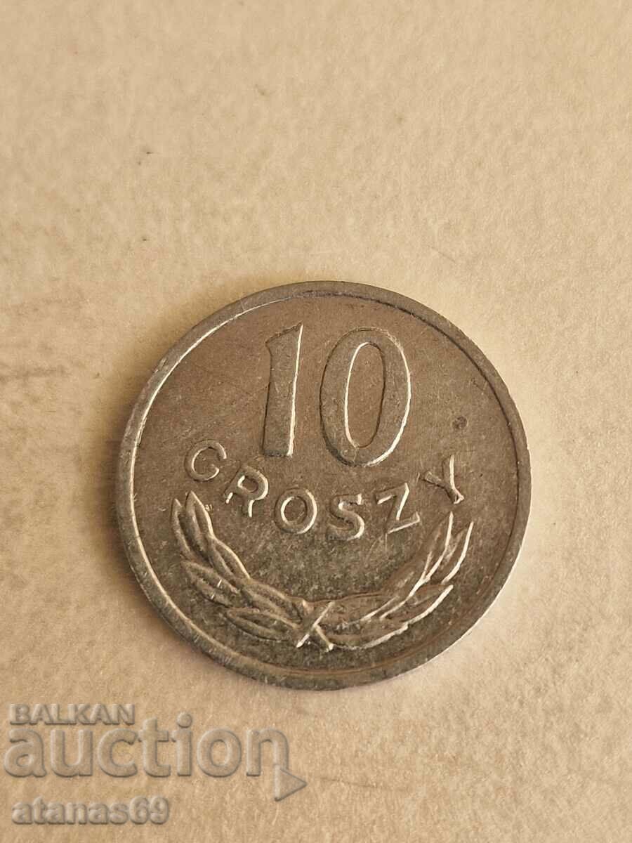 10 гроша 1980 г. Полша