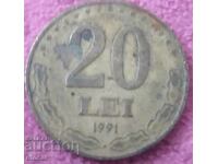 20 lei Romania 1991